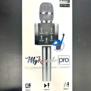 NWT MyKaraoke Pro Microphone And Speaker, Black